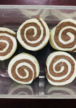 Hình của món Bánh bao sữa socola.
