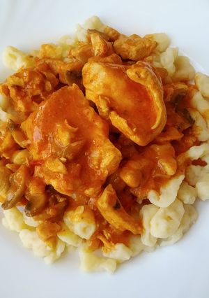 Bakonyi csirkemell recept fotĂłja