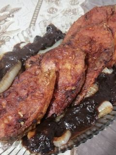 عکسی از دستور ماهی سرخ شده