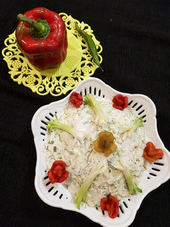 عکسی از دستور سالاد پیازچه