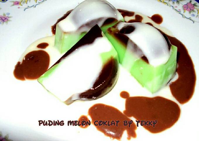 PUDING MELON COKLAT