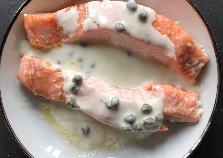 Recette: Pavés de saumon sauce aux câpres et citron
