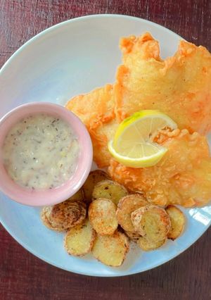 Foto resep Beer batter fish and chips magic jar