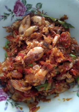 Foto resep Cumi balado pete