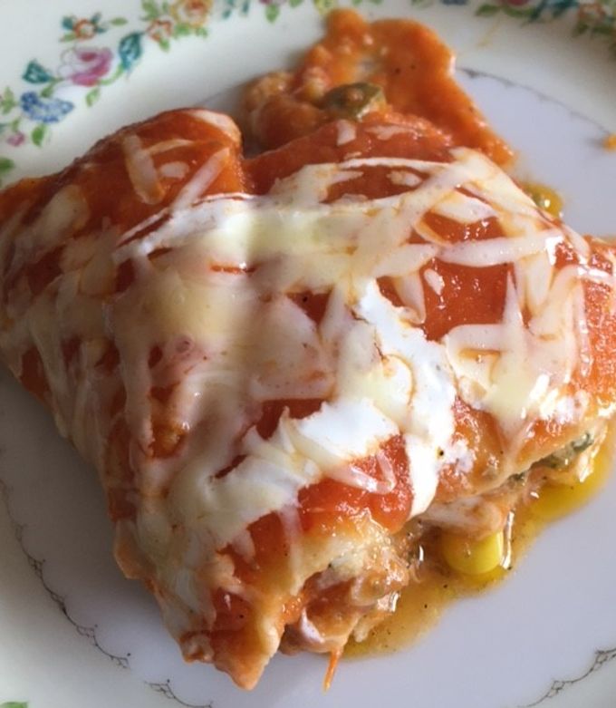 Una foto de Budín azteca de verduras