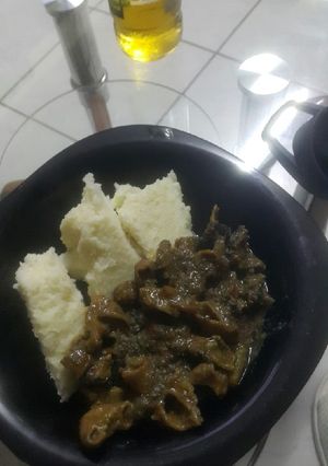 A picture of Wet fry matumbo #4weekchallenge#.