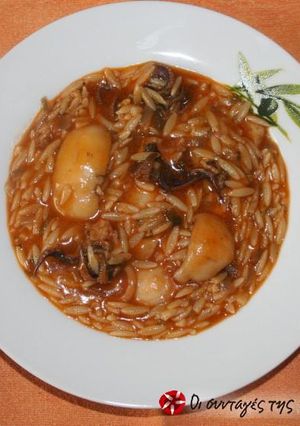 A picture of Cuttlefish giouvetsi.