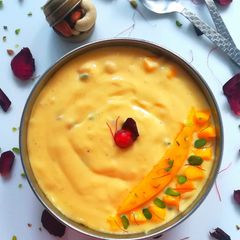A picture of Mango shree-khand.