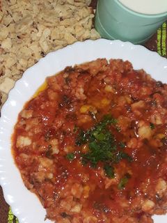 صورة لوصفة زفيطي بدون مهراس حااار 🌶 وبنين 👍