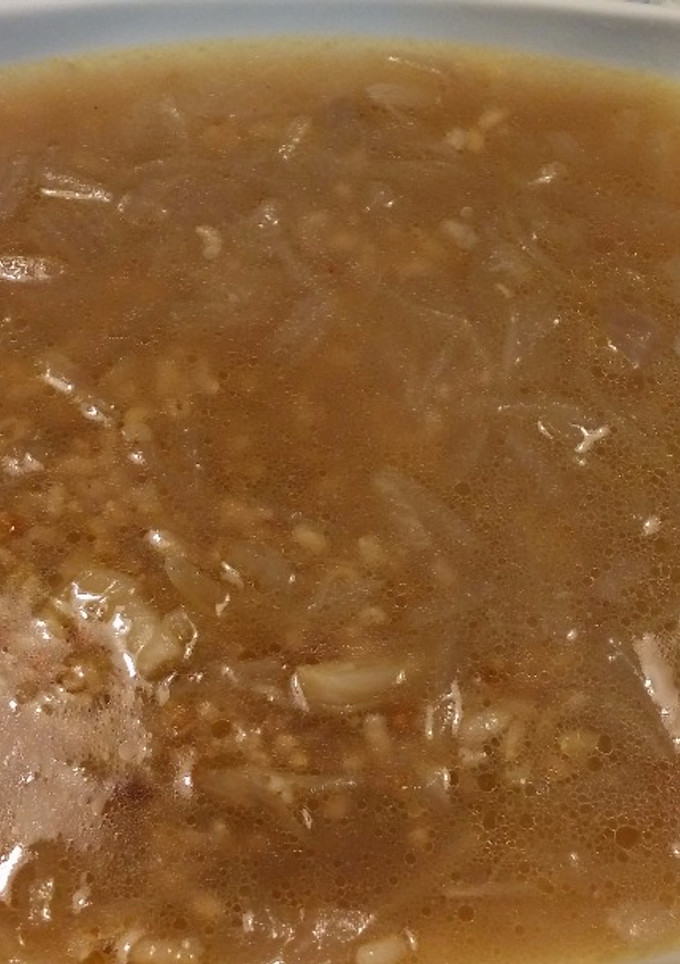 Una foto de Sopa de cebolla