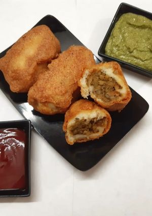 લીલા મગ ના બ્રેડ રોલ રેસીપી મુખ્ય ફોટો