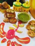 Samolina palak aaloo pakodas