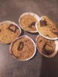 Chocolate Lava Muffins with Stale Bread