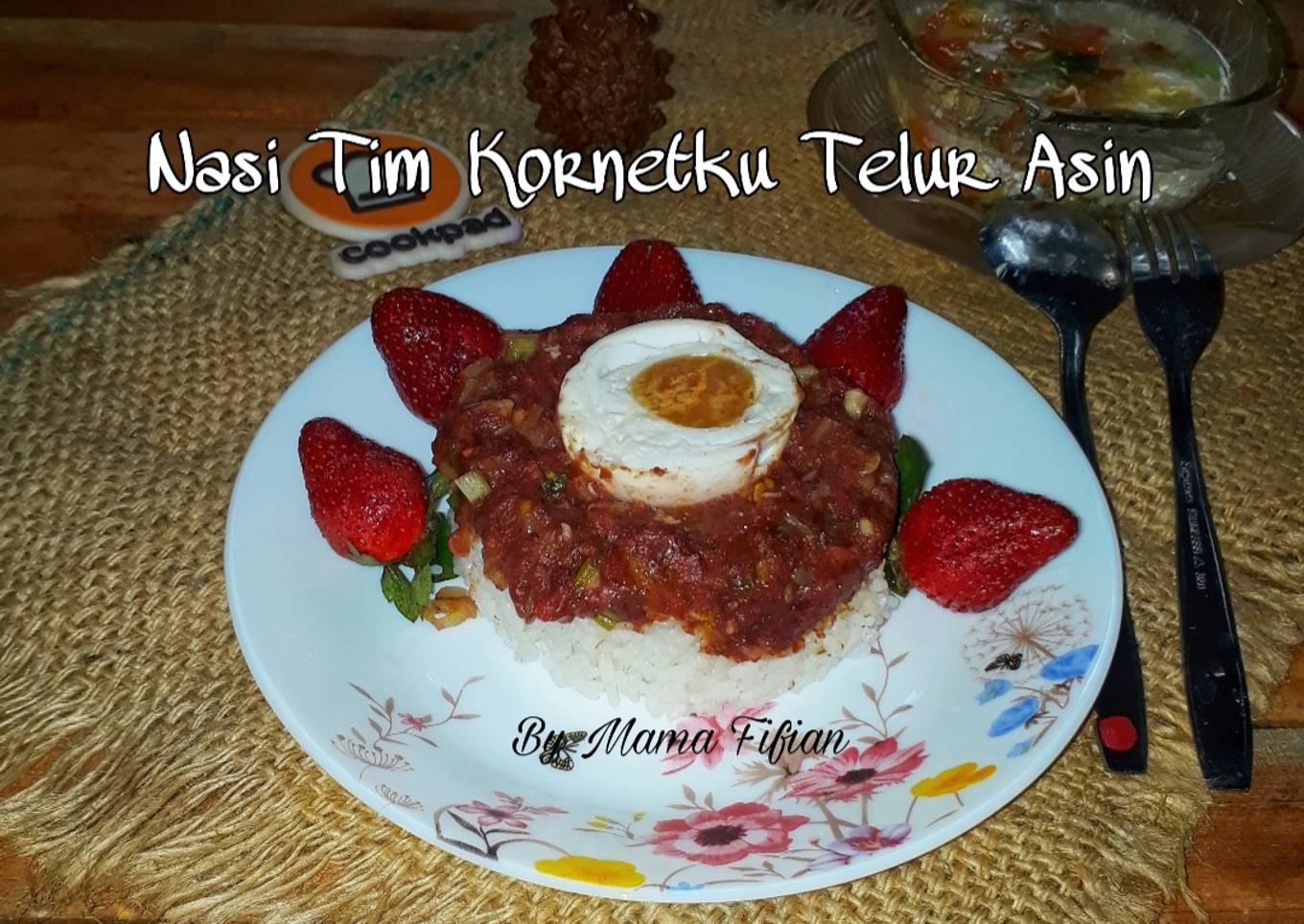 Nasi Tim Kornetku Telur Asin
