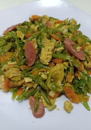 Foto resep Orak arik buncis telor #16