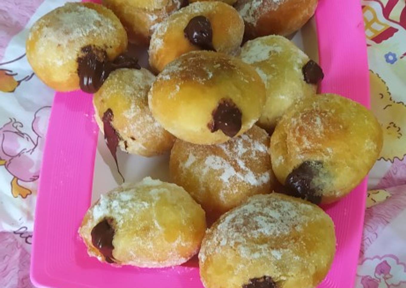 Bomboloni kentang selai bella coklat