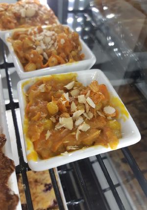 Una foto de Gajar Halwa (vegano)