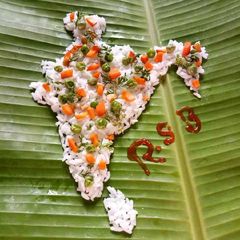 A picture of Rice Bhath.