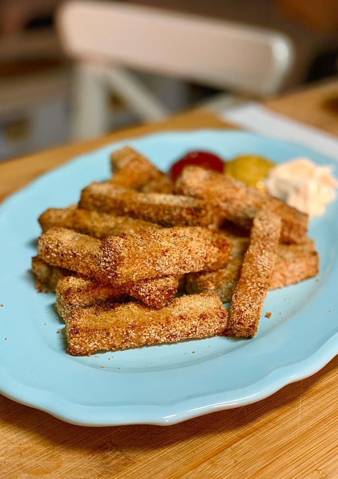 Una foto de Fingers de tofu
