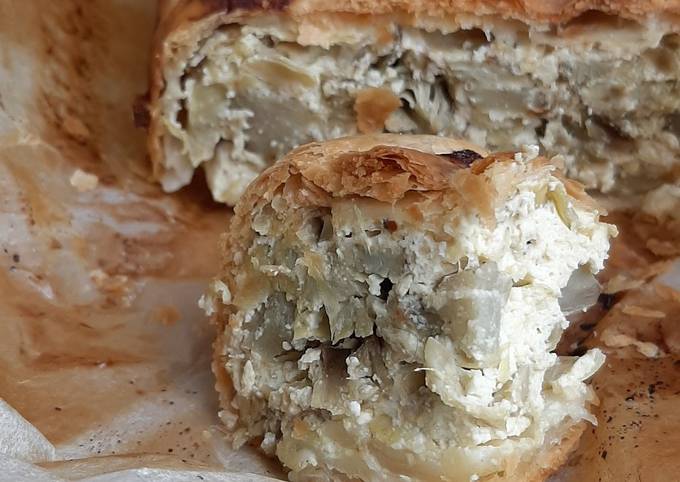 Guida passo passo a Preparare Preferito Strudel salato ai carciofi