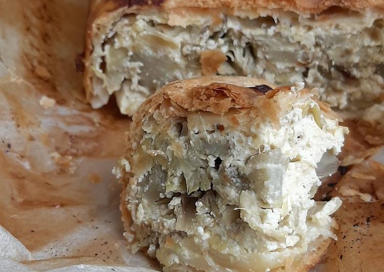 Recetta di Premiato Strudel salato ai carciofi
