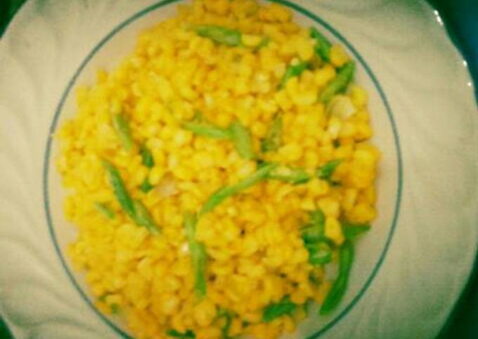 Resep: Serondeng Jagung Buncis #belajarmasak Istimewa