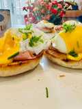 Egg Benedict with hollandaise sauce