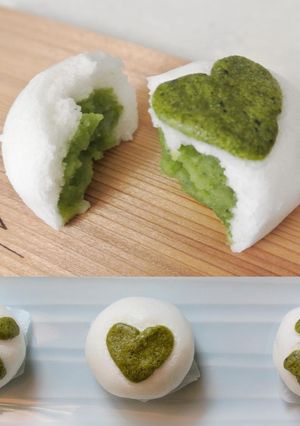 A picture of Jouyo Manju Matcha an (Wagashi).