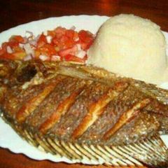 A picture of Deep fried fish.