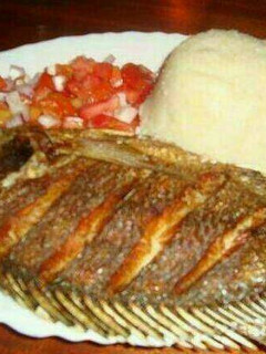 A picture of Deep fried fish.
