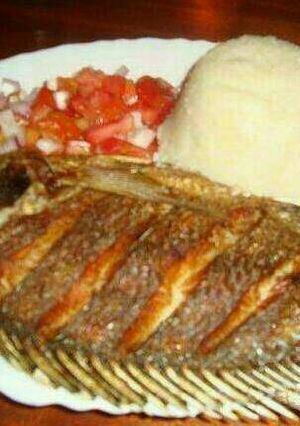A picture of Deep fried fish.