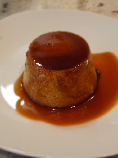 Una foto de Flan de almendras