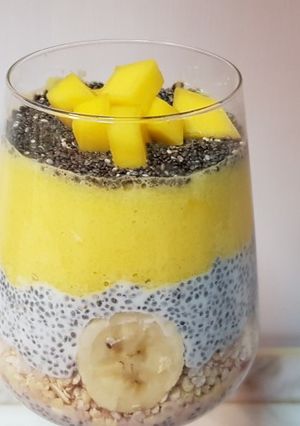 O poză a rețetei Budincă de chia cu mango.