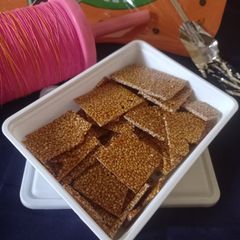 A picture of Til - jaggery chikki.