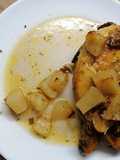 Pollo intero al forno con le patate