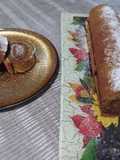 Brazo de gitano con zumo de naranja y chocolate