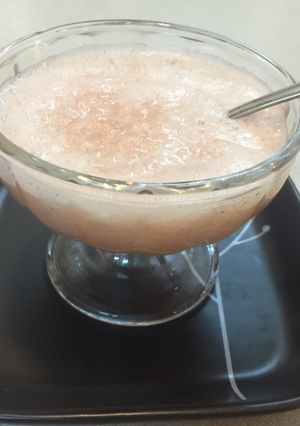Hình của món Sinh tố bưởi gừng.