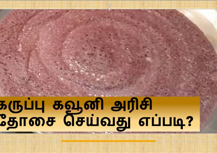 Easiest Way to Prepare Jamie Oliver Karupu kavuni Arisi Dosai