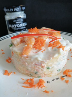 Una foto de Mi ensaladilla de langostinos y surimi