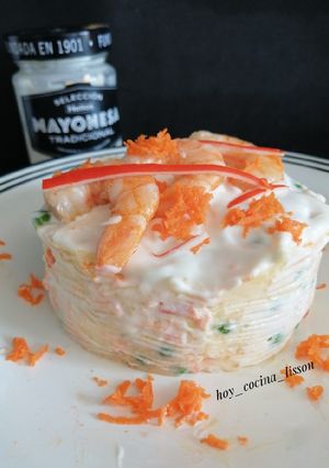 Foto principal de Mi ensaladilla de langostinos y surimi