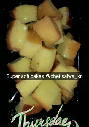 A picture of Super soft vanilla cakes.
