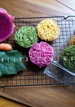 Foto resep Mie Pelangi Homemade