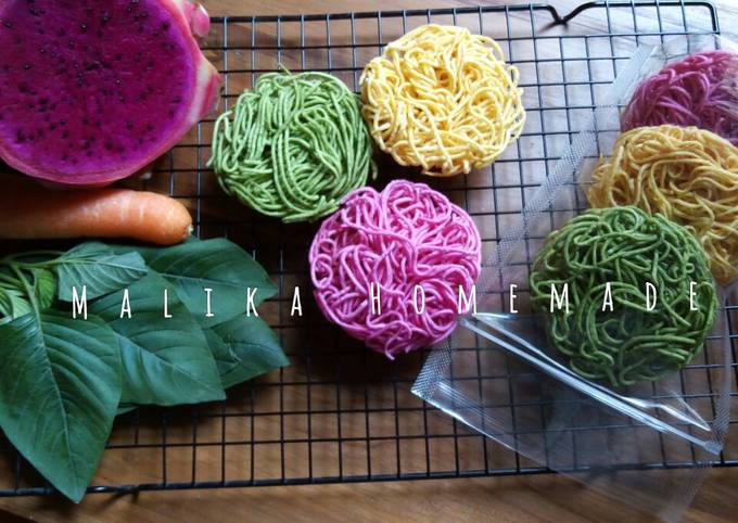 Resep Mie Pelangi Homemade Oleh Malika Homemade Cookpad