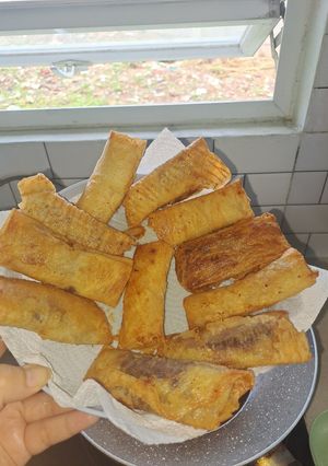 Foto resep Piscok cokelat keju simple