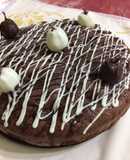 Torta de chocolate con uvas al coñac