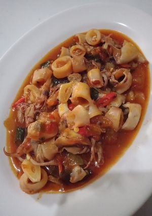Foto resep Cumi asam manis pedas