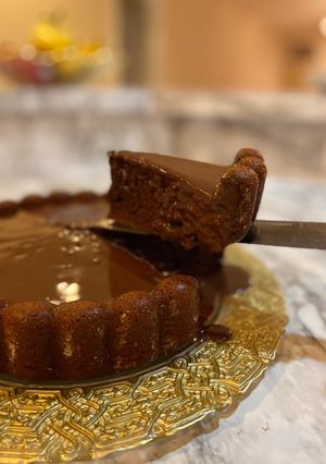 صورة لوصفة كيكة الشوكولاه
