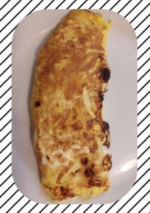 Una foto de Omelette de queso 😋