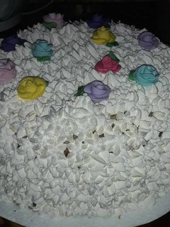 Una foto de Torta simple decorada