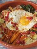 Cazuela nutritiva bibimbap
